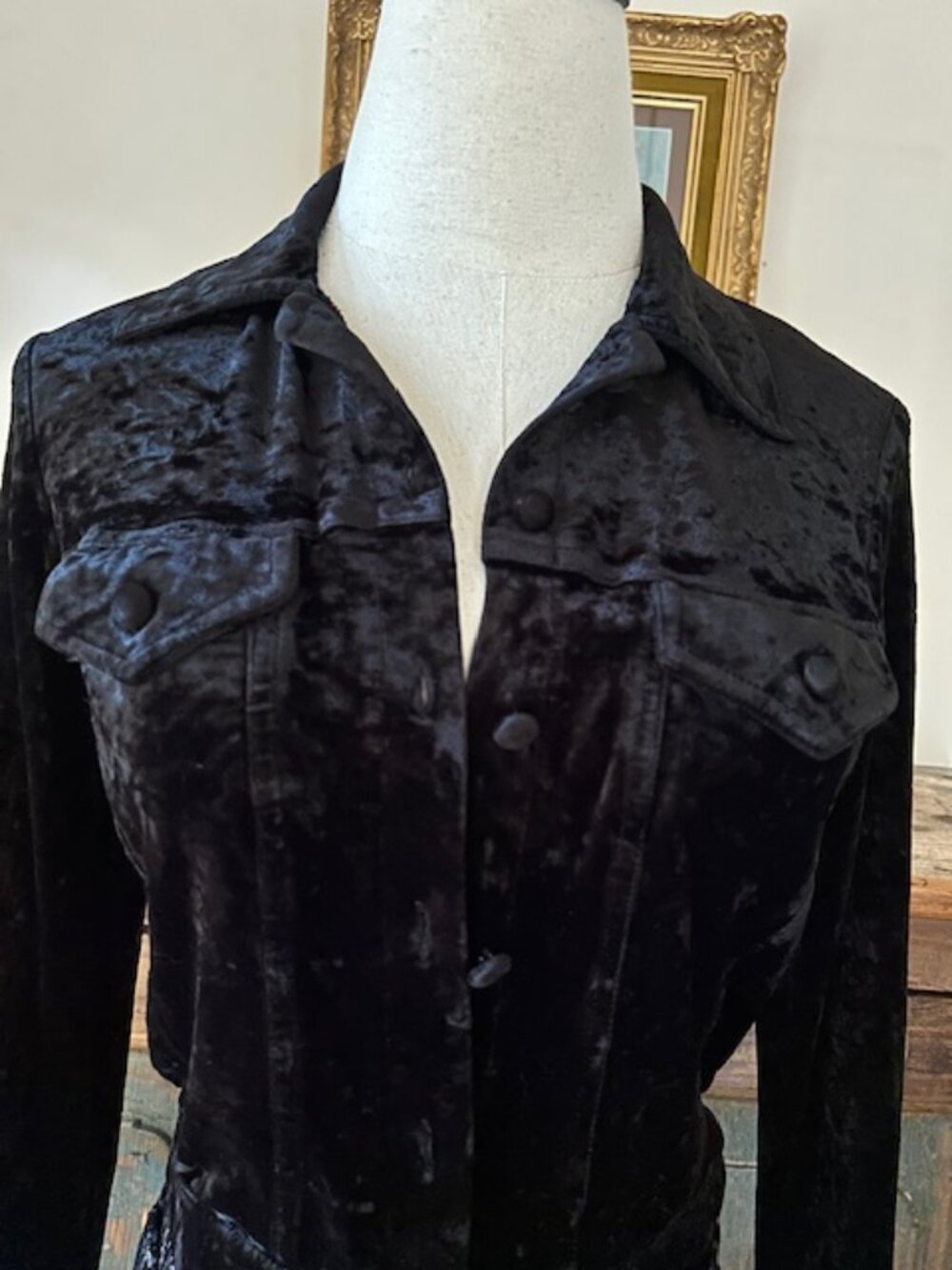 90s Vintage Betsey Johnson Cropped Jacket Top - Picture 6 of 9